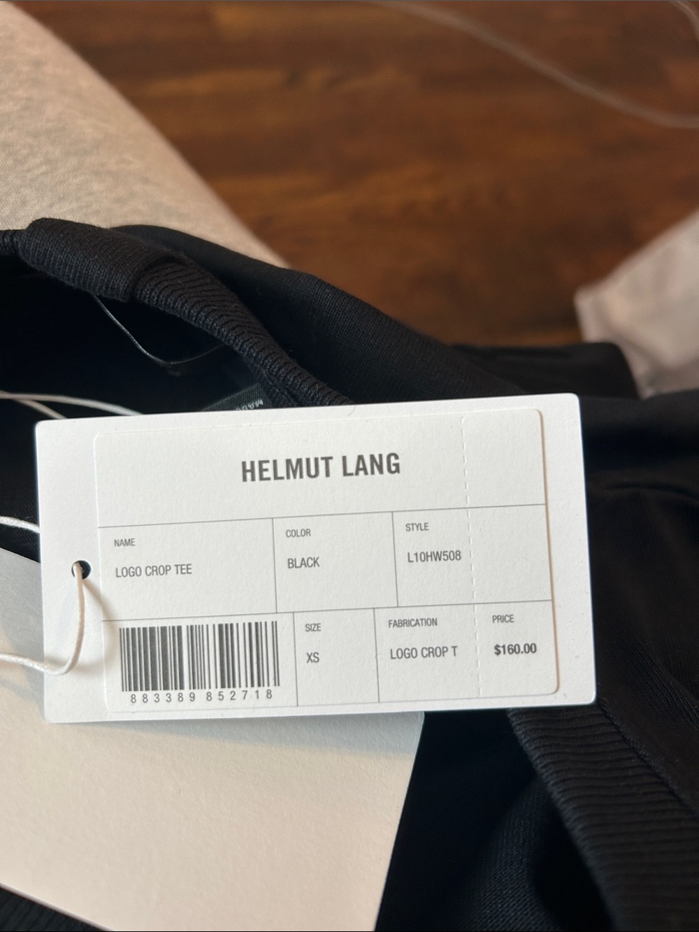 Helmut Lang Black Tee - Picture 3 of 3